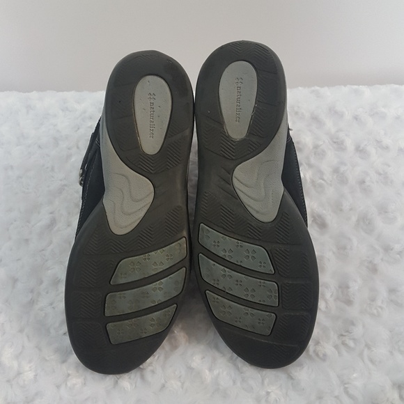 Naturalizer Ankle Boots Black Lace-Up Leather - Picture 8 of 8